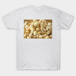 Popcorn close up background texture T-Shirt